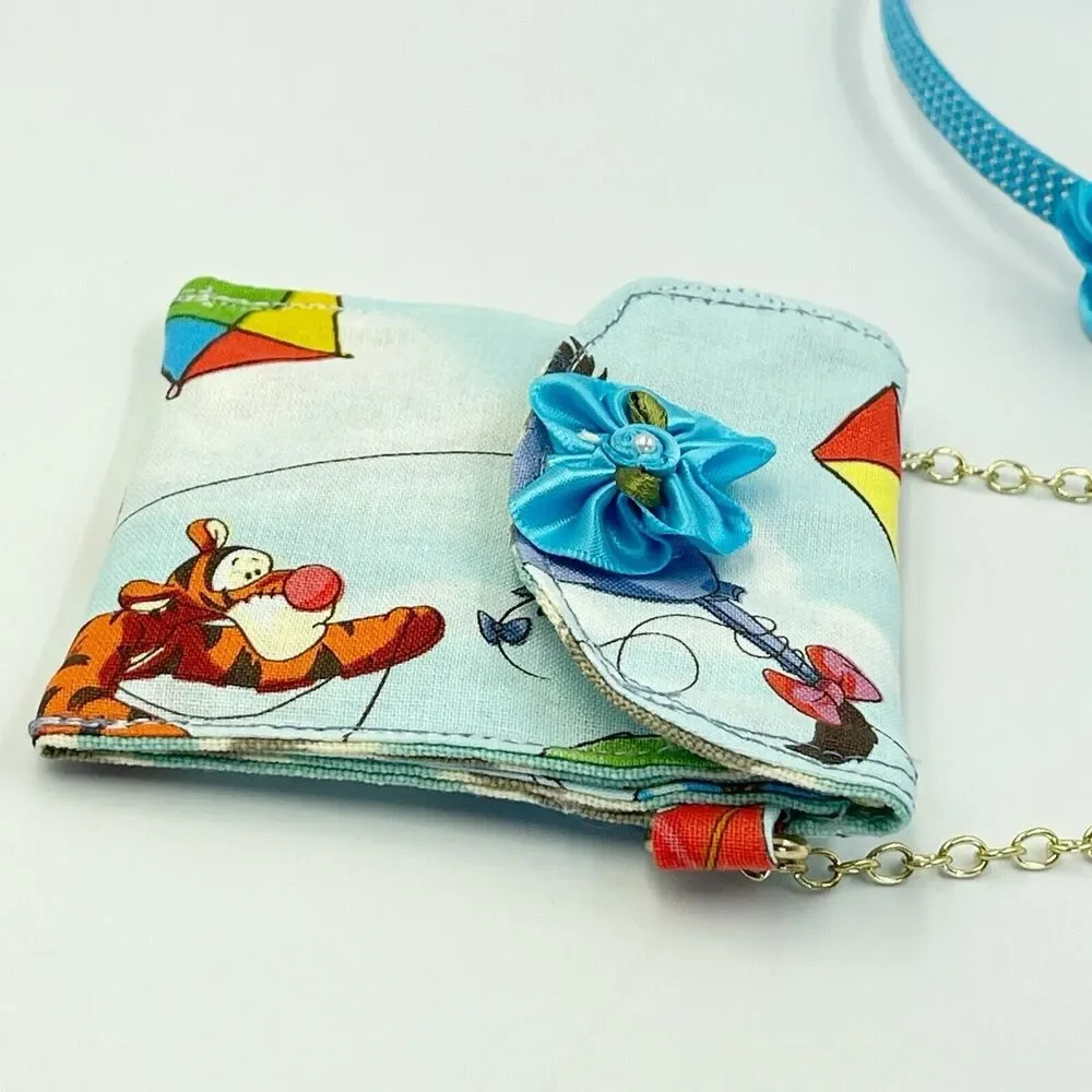 Girls Accessories Blue Purse Bag & Headband Set With Bow Winnie The Pooh